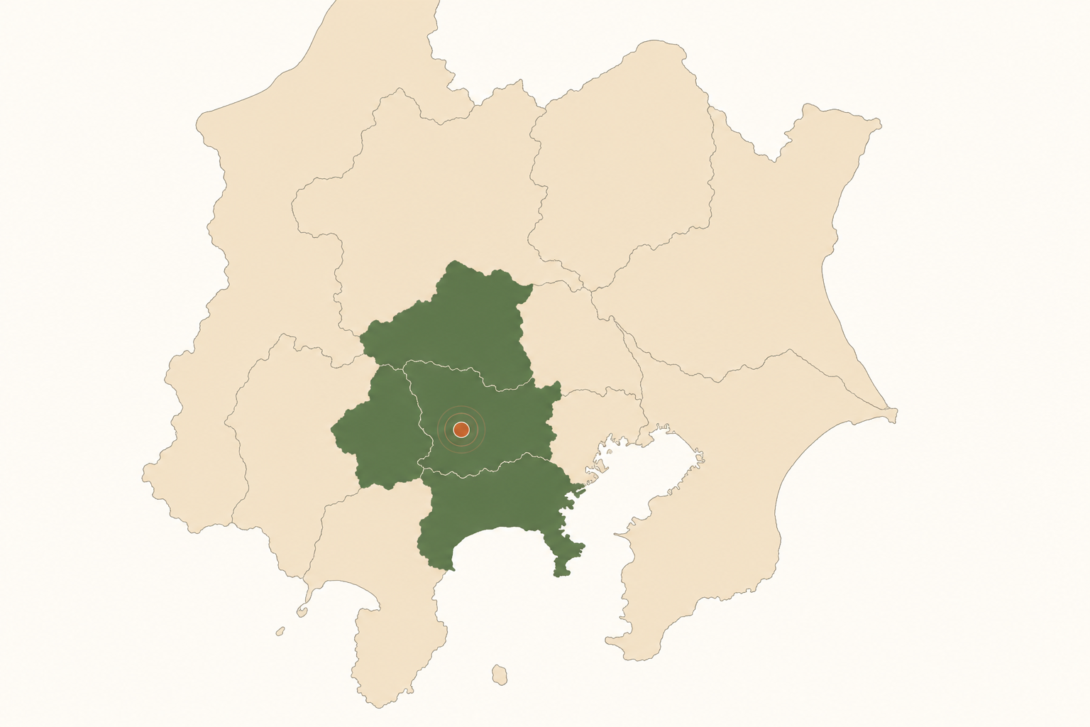 NHCサービス対応エリア（東京・神奈川・埼玉・山梨）